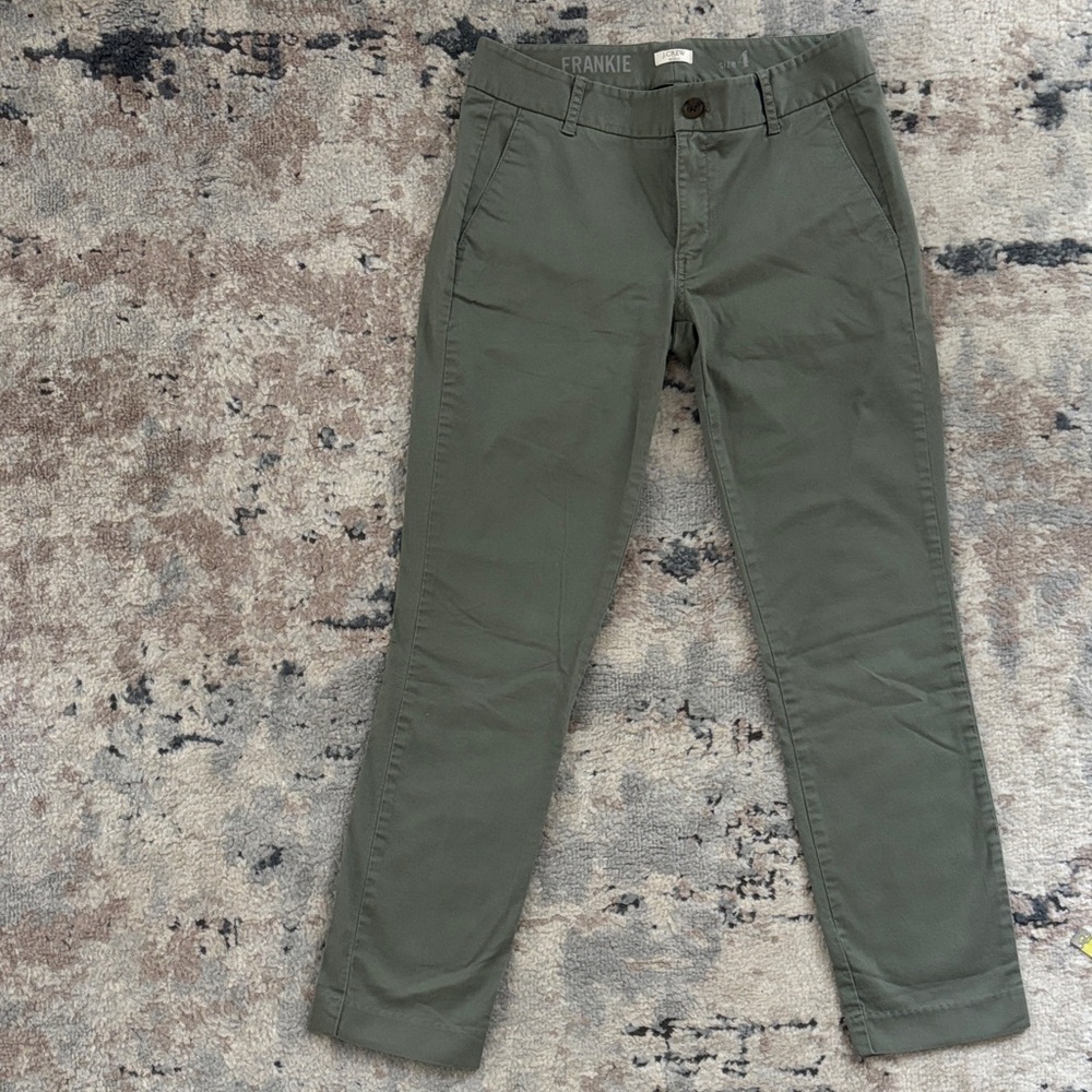 J. Crew Olive Frankie style pants for Women size 4